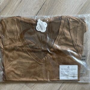 The Royal Standard Women's Brown Short Sleeve Tee